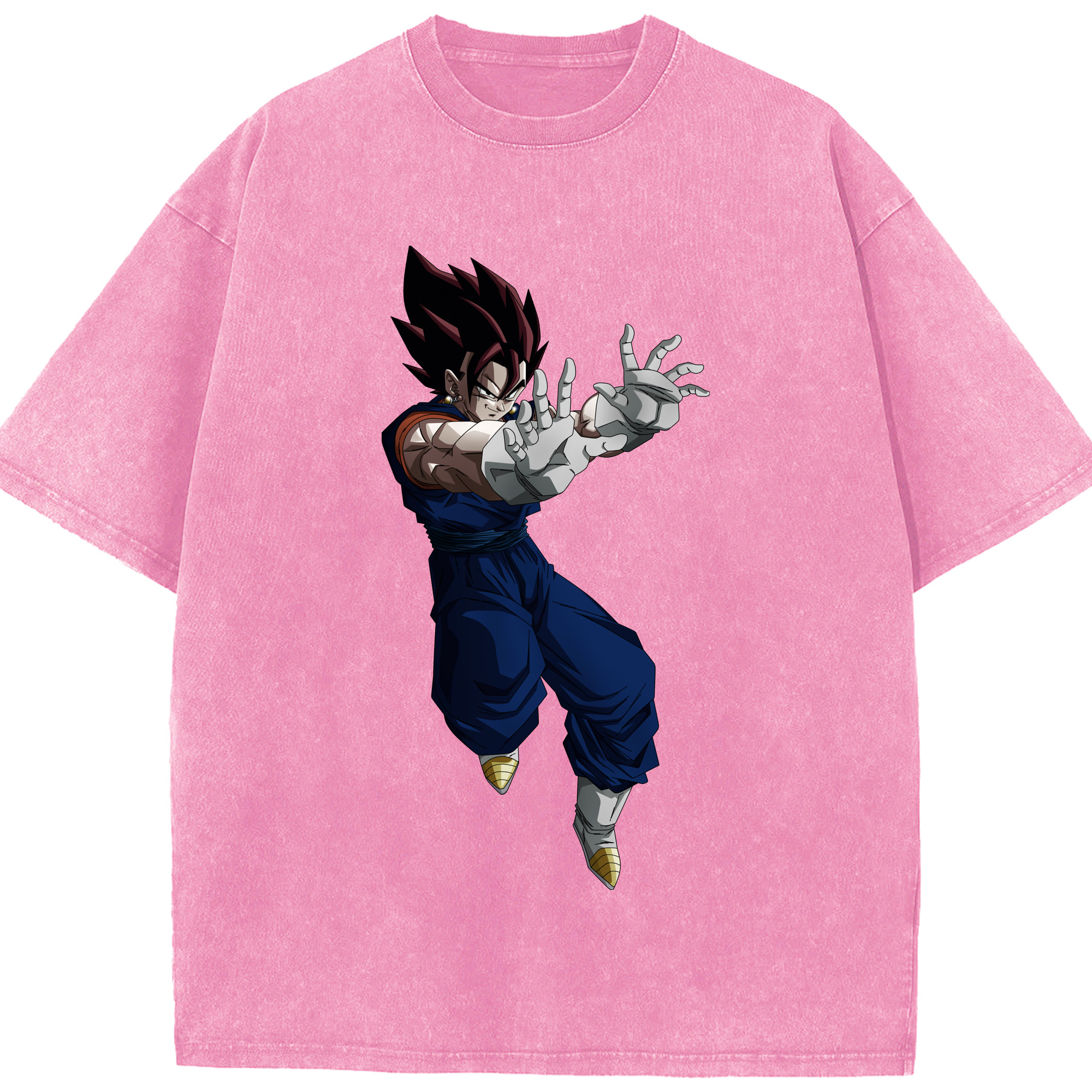 （画像用） ドラゴンボール ベジット DRAGON BALL Vegetto 綿100% ヴィンテージ風 半袖Tシャツ（フロントプリント）